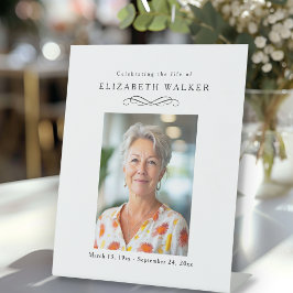 "Celebrating Life of" Photo Funeral Memorial  Sockelschild