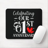Celebrating Our 1st Wedding Anniversary 1 Year Of Mousepad (Mit Mouse)