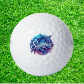Celebrating sagittarius golfball
