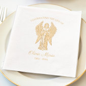 Celebrating the Life - Angel Memorial Servietten Mit Folie
