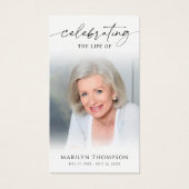 Celebrating the Life Beach Photo Memorial Cards (Vorderseite)