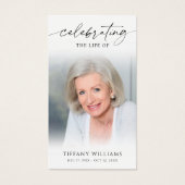 Celebrating the Life Beach Photo Memorial Cards (Vorderseite)