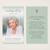 Celebrating the Life of Photo Prayer Card (Vorne & Hinten)