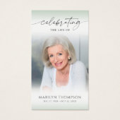 Celebrating the Life of Photo Prayer Card (Vorderseite)