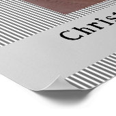 Celebrating the life  Photo Funeral  Poster (Ecke)