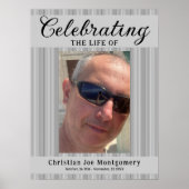 Celebrating the life  Photo Funeral  Poster (Vorne)