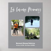 Celebrating the life Three Photos Funeral Poster (Vorne)