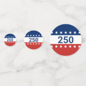 Celebrating the USA's 250th anniversary Konfetti (Rückseiten)