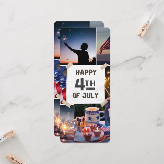 #CelebratingHappy4thOfJulyFlatCard (Vorderseite/Rückseite Beispiel)