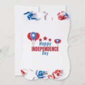 #CelebratingHsppyIndependenceDayFlatHolidayCard Feiertagskarte (Rückseite)