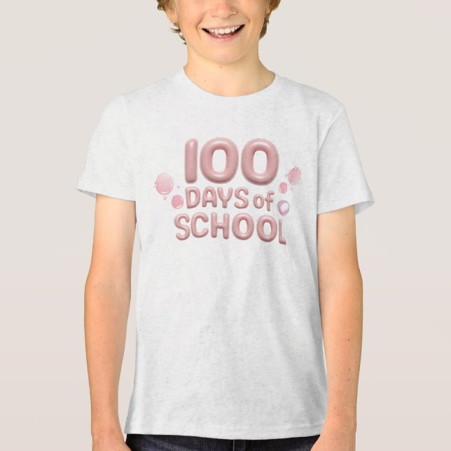 Celebration 100 Days of School Tri-Blend Shirt (Vorderseite)