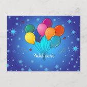 Celebration Balloons Template Postkarte (Vorderseite)