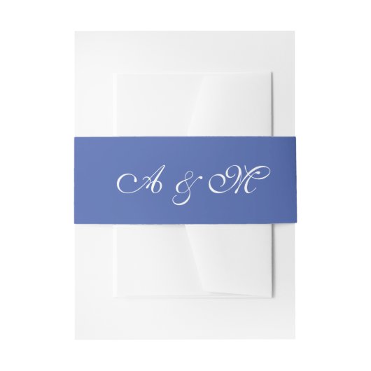 "Celebration Blue" Einladungsbanderole (Vorderseite Beispiel)