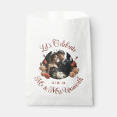 Celebration Blush Rose Gotische Gastgeschenk Hochz Geschenktütchen (Vorderseite)