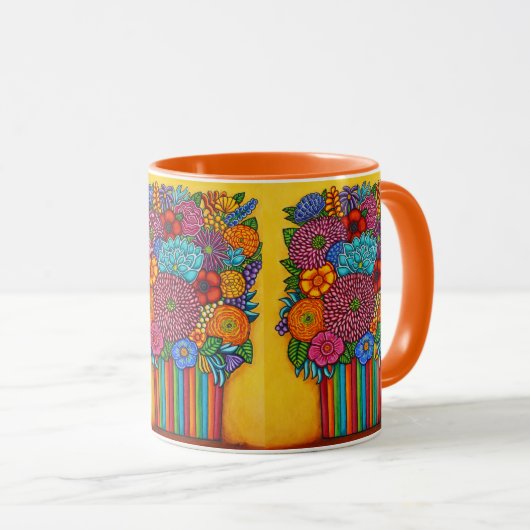 Celebration Bouquet Kaffee Tasse (VorderseiteRechts)