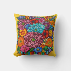 Celebration Bouquet Throw Pillo Kissen