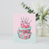 Celebration Cake Postkarte (Stehend Vorderseite)