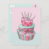 Celebration Cake Postkarte (Vorne/Hinten)