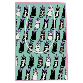 Celebration Cat Gift Bag Mittlere Geschenktüte