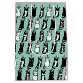 Celebration Cat Gift Bag Mittlere Geschenktüte (Rückseite)