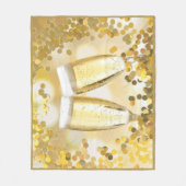 Celebration Champagne Glasses Fleecedecke (Vorderseite)