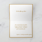 Celebration Champagne Glasses Gold Confetti Karte (Innenseite)