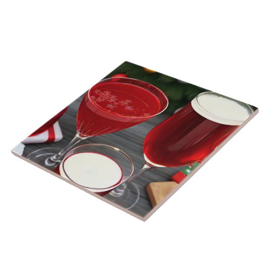 Celebration Cherry Red Drinks Fliese (Seite)