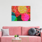 Celebration Circles Art Canvas Print Leinwanddruck (Insitu (Wohnzimmer))