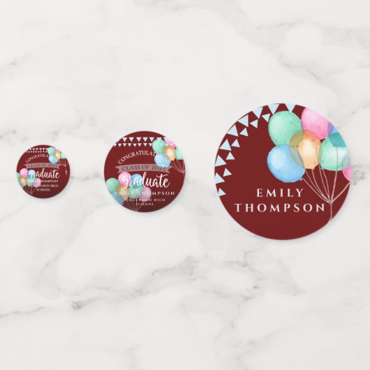 Celebration Class of 2023 Graduation Party Table C Konfetti (Rückseiten)