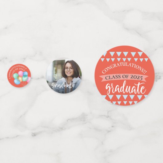 Celebration Class of 2023 Graduation Party Table Konfetti (Vorderseiten)