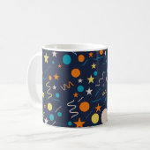 Celebration Confetti Shapes Kaffeetasse (Vorderseite Links)