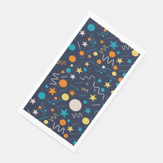 Celebration Confetti Shapes Serviette (Ecke)