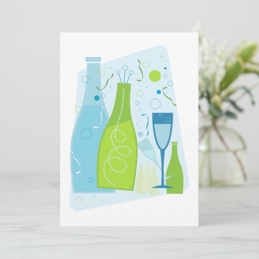 Celebration Drinks Einladung (Stehend Vorderseite)