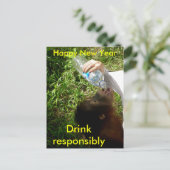 Celebration Drinks Postkarte (Stehend Vorderseite)