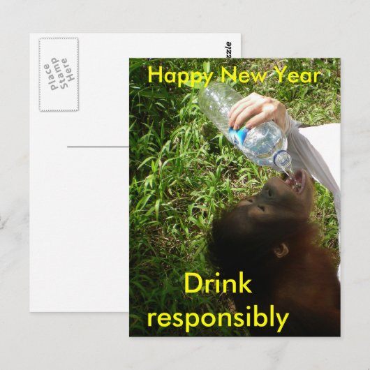 Celebration Drinks Postkarte (Vorne/Hinten)