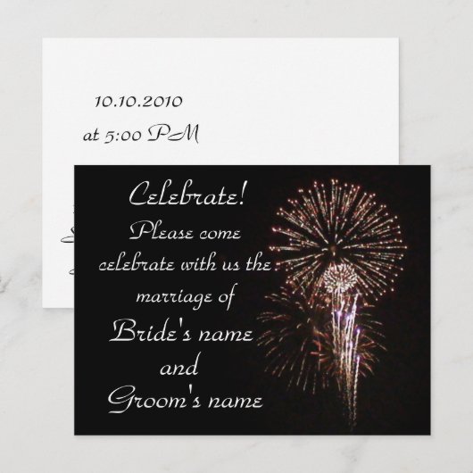 Celebration! Einladungspostkarte (Vorne/Hinten)