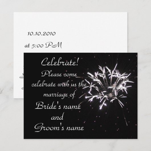 Celebration! Einladungspostkarte (Vorne/Hinten)