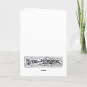 Celebration Elephant (blau) Karte (Rückseite)