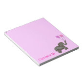Celebration Elephant (Rosa) Notizblock (angewinkelt)