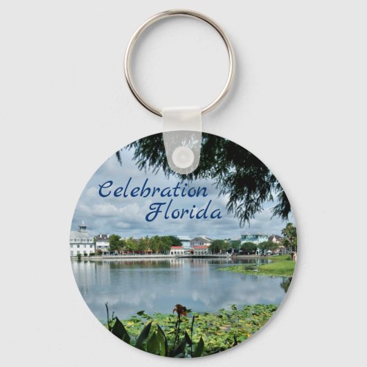 Celebration Florida Schlüsselkette mit Stadt und S Schlüsselanhänger (Vorderseite)