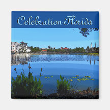 Celebration Florida Square Magnet mit Effekten
