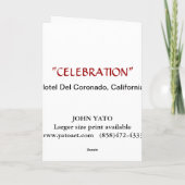 CELEBRATION JPEC FEIERTAGSKARTE (Rückseite)