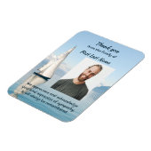 Celebration Life Danke Sailor Sailboat Segelboot Magnet (Linke Seite)