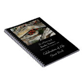 Celebration Life Guest Book, Red Blume Wood Notizblock (Rechte Seite)