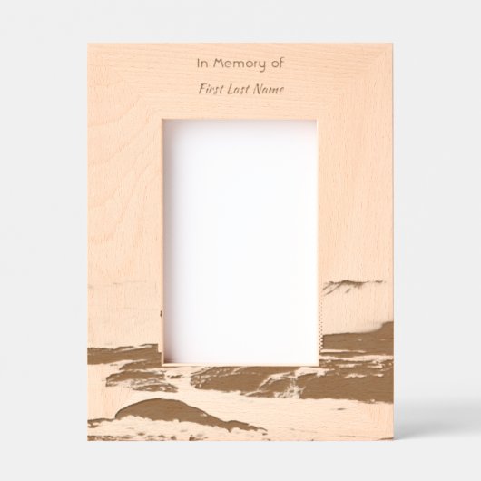 Celebration Life Keepake Storm Ozean Geätzte Rahmen (Vorderseite)