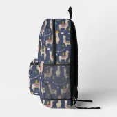 Celebration Llama Pattern Bedruckter Rucksack (Rechts)