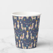 Celebration Llama Pattern Pappbecher (Vorderseite)