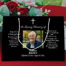 Celebration Of Life 1 Photo Bible Verse  Große Geschenktüte