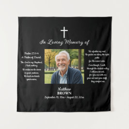 Celebration Of Life 1 Photo Bible Verse Wandteppich