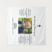 Celebration Of Life 1 Photo Bible Verse Wandteppich (Vorderseite (Horizontal))